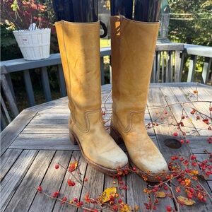 Frye Tan Leather Boots